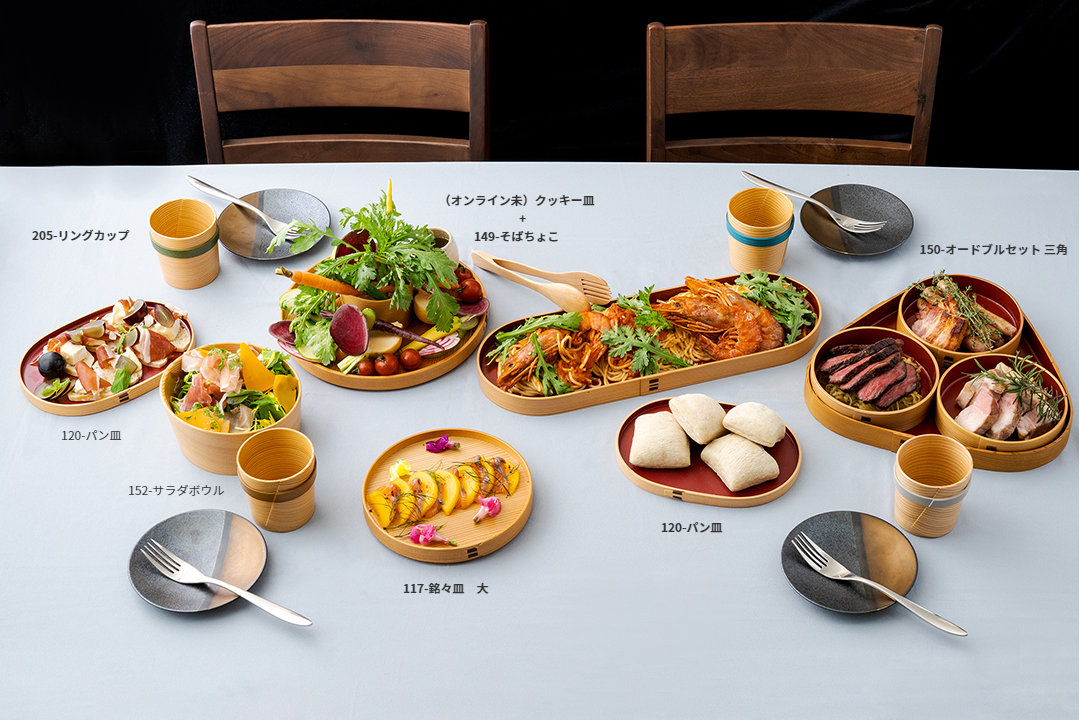 大館工芸社 大館曲げわっぱ そうめんセット 5客 そうめんセット - 大館 大館工芸社 大館曲げわっぱ そうめんセット 5客 そうめんセット - 大館